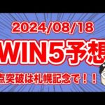 【WIN5予想】1点突破は札幌記念で！！【競馬予想】