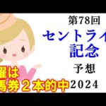 【競馬】セントライト記念 2024 予想(中京メインのJRAアニバーサリーSの予想はブログで)