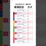 新潟記念 2024予想【競馬予想】 #shorts #競馬BAR #競馬予想　#新潟記念 #新潟記念2024