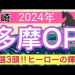 【多摩オープン2024】地方競馬予想(直近地方競馬予想184戦138的中)