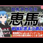 【競馬予想配信】恵馬’24 ～新潟記念＆小倉2歳S【夏の終わりは、風か嵐か】