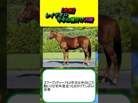 【悲報】レイデオロ今年の種付け39頭 #競馬 #競馬予想 #サンライズアース #アマミツツキ #トロヴァトーレ #スワーヴリチャード #キタサンブラック #オルフェーヴル #ルメール #藤沢厩舎