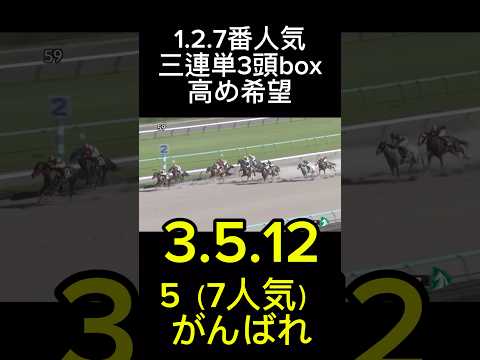 三連単3頭box！！！#競馬予想 #競馬　#三連単