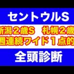 【競馬予想】２０２４セントウルS　全頭診断